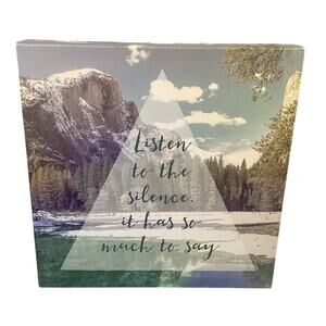Wrapped Canvas Listen to the Silence It Has So Much To Say Wall Art Artwork